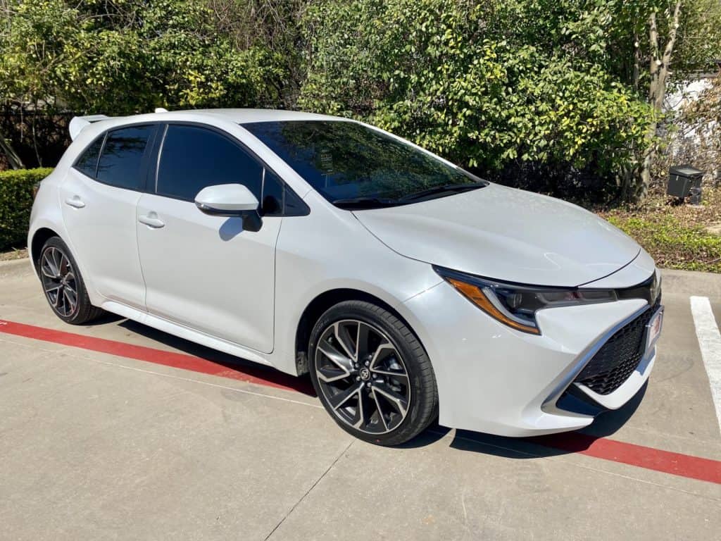 2021 Toyota Corolla XSE with PRIME XR PLUS window tint