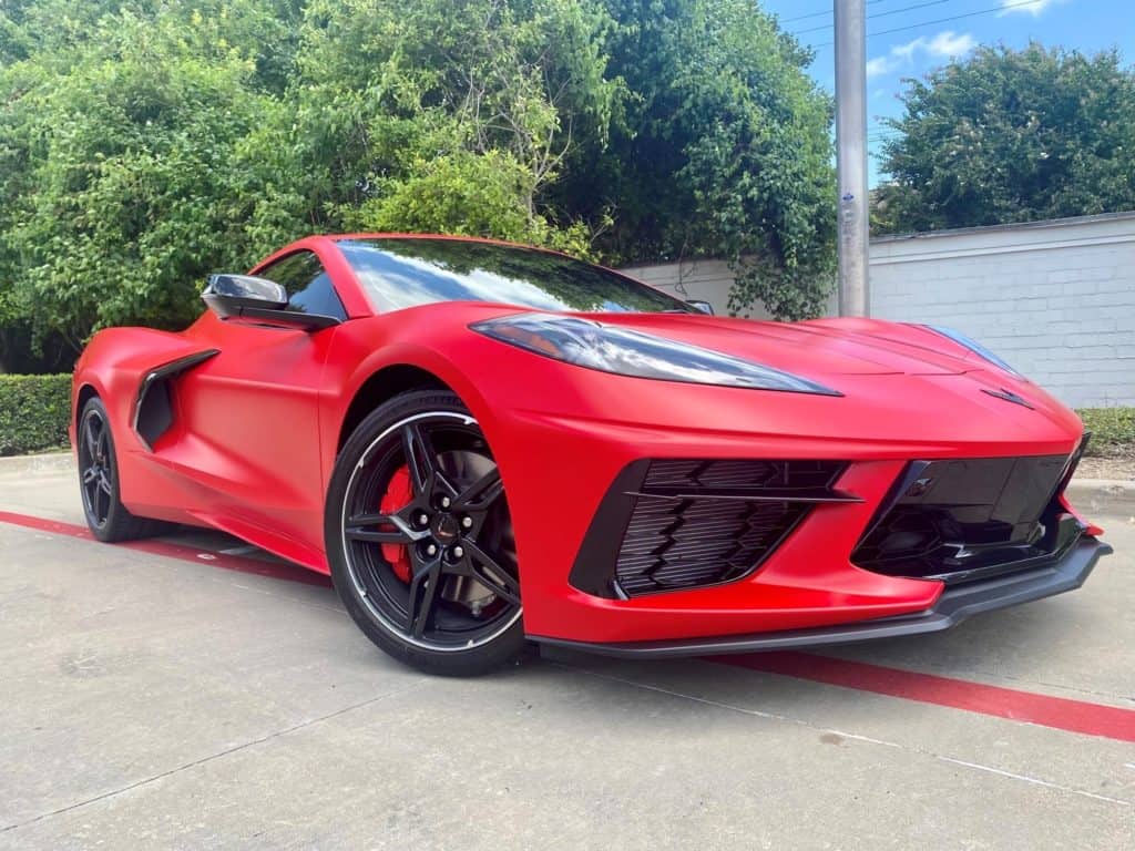 2021 Corvette C8 stealth matte paint protection wrap fusion ceramic coating