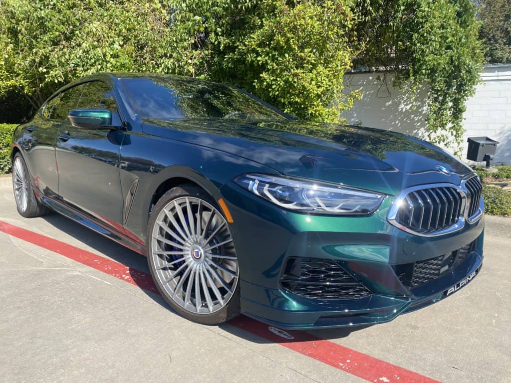 2022 BMW Alpina B8 prime xr plus window tint side and rear glass