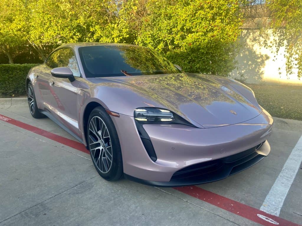 frozen berry 2022 porsche taycan full front ultimate plus ppf