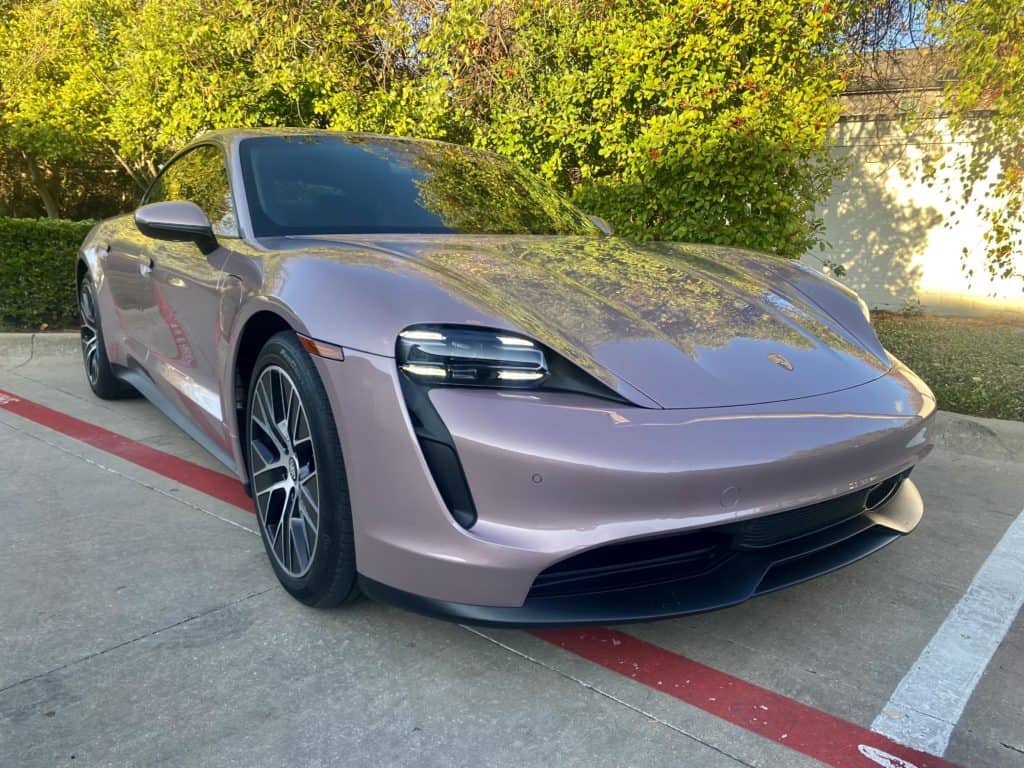 XPEL Dallas Blog Frozen Berry 2022 Porsche Taycan PPF