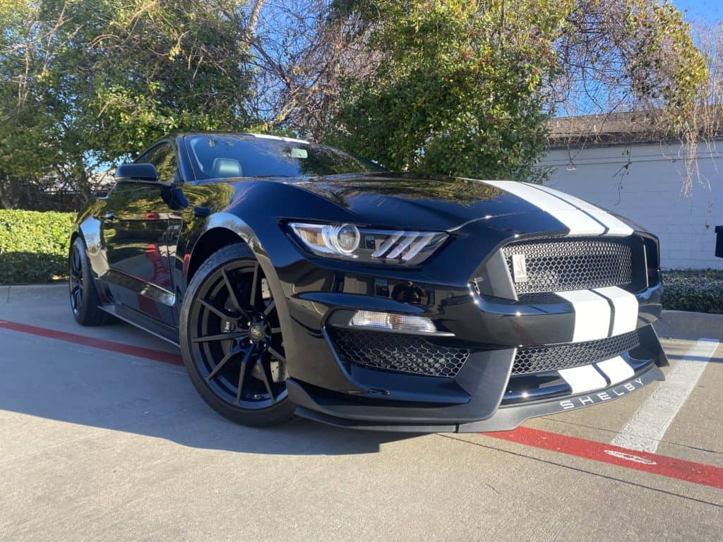 2016 Shelby mustang gt350 full front ultimate plus ppf fusion plus ceramic coating and prime xr plus tint