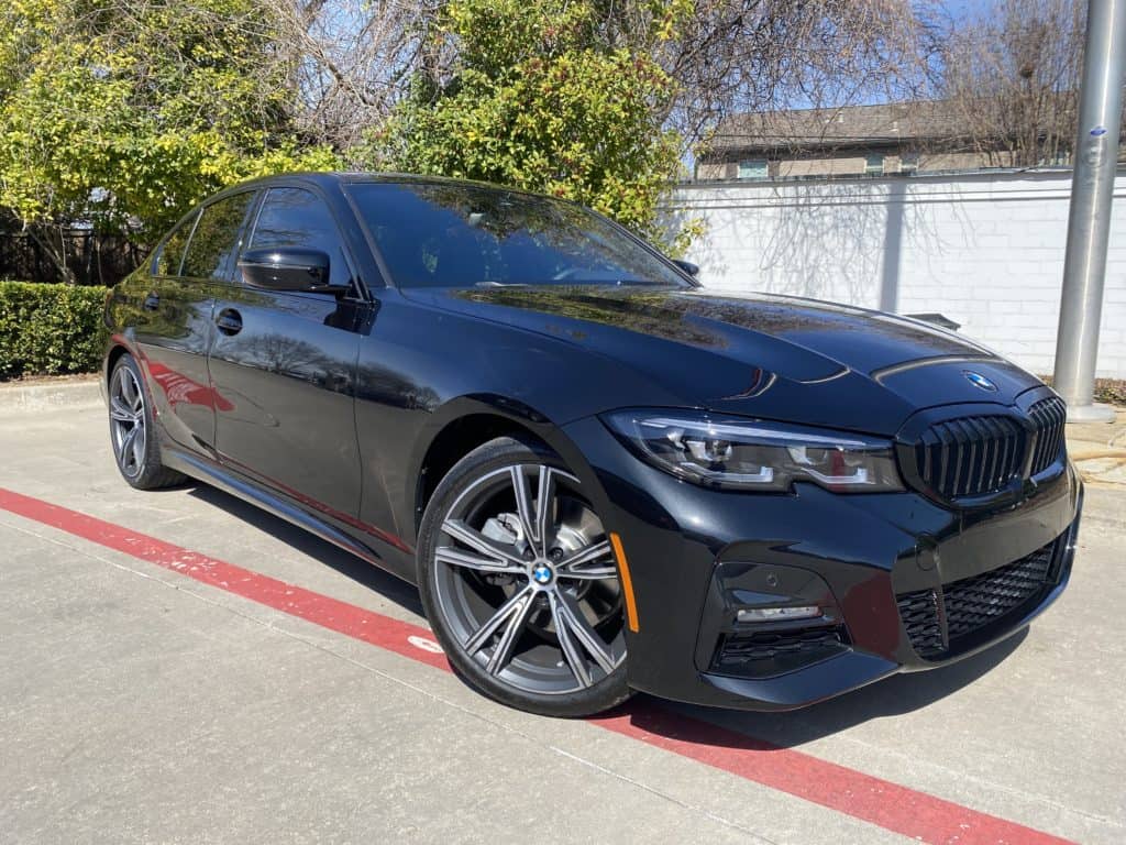 2022 BMW 330i full front ULTIMATE PLUS PPF, FUSION PLUS ceramic coating, PRIME XR PLUS window tint.