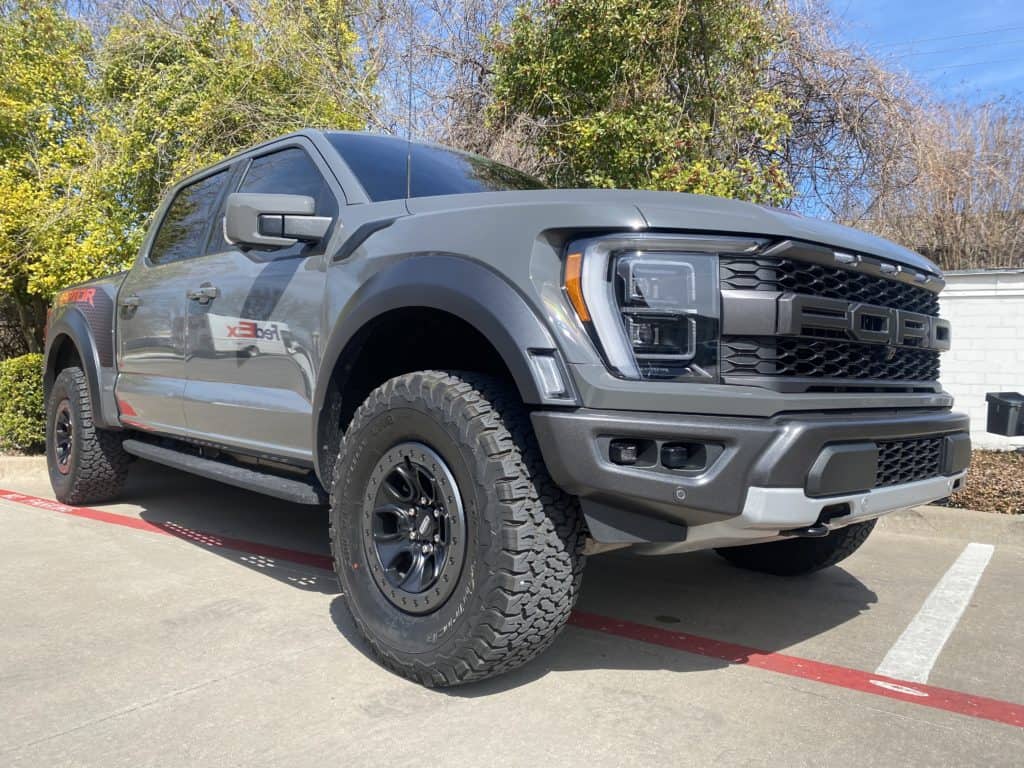 2022 Ford Raptor side and rear prime xr plus window tint