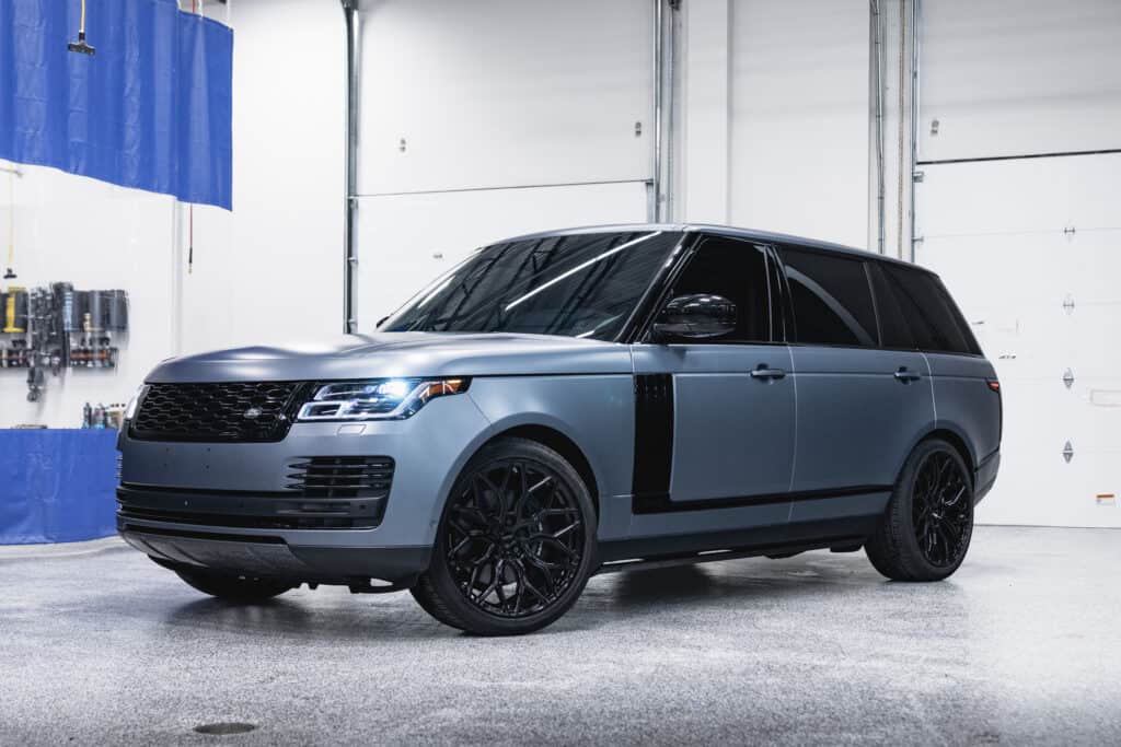 blue 2019 Land Rover Range Rover full stealth pff and prime xr plus window tint